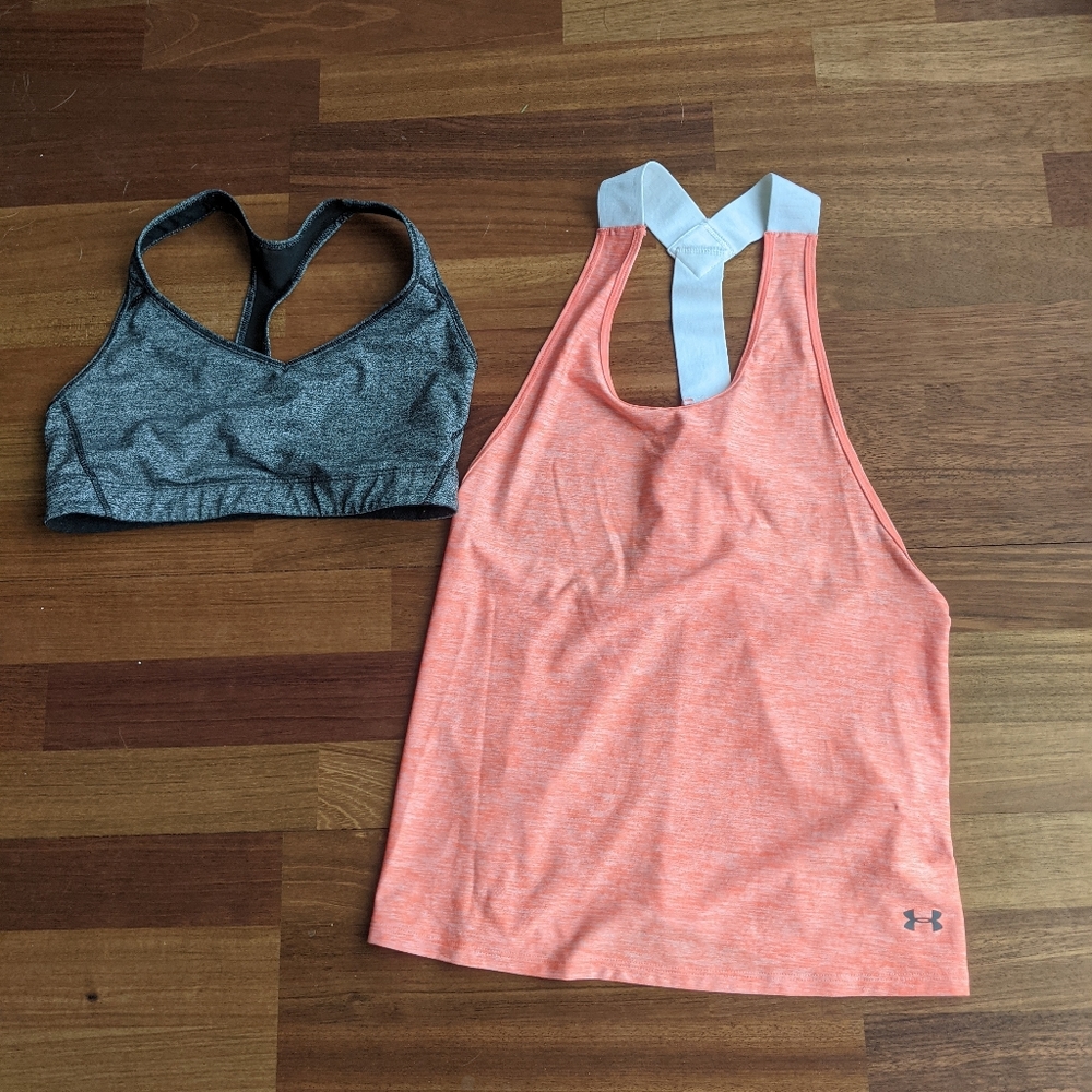UA and VS tank/sports bra bundle
